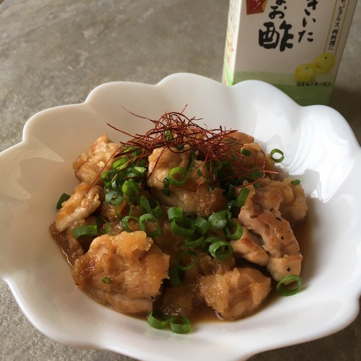 だしまろ酢de鶏もも肉のおろし煮♪